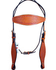 Hilason Western Headstall & Breast Collar Set Horse American Leather Tan