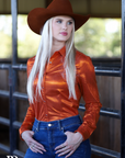 COWGIRL COPPER PERFORMANCE RODEO SHIRT