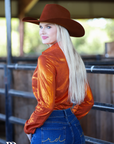 COWGIRL COPPER PERFORMANCE RODEO SHIRT