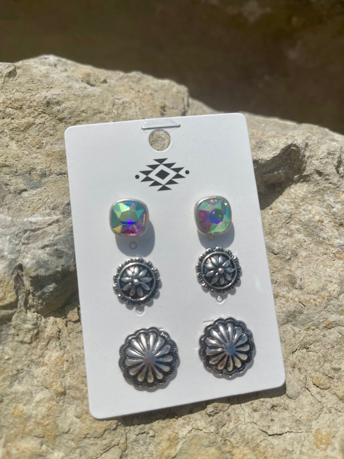 Concho Stud Earrings 1