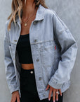 Ella Wind Washed Oversize Jacket