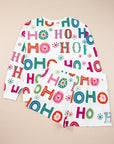 Plus Size Christmas Ho Ho Ho Top and Shorts Lounge Set