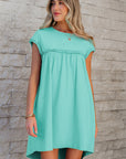 Keily Frilled Trim Loose Fit Mini Dress