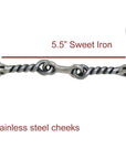 AJ Tack Junior Cow Horse Short Shank Stainless Steel Dogbone Twisted Gag Bit