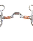 AJ Tack Argentine Hinged Port Correction Bit with Copper Rollers