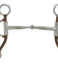 AJ Tack Horse Reiner Training Bit Short Shank Sweet Iron Snaffle with Copper Inlay