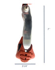 AJ Tack Aluminum Barrel Racing Stirrups Tanned Leather Tread