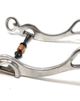 AJ Tack Aluminum Three Piece Copper Roller Snaffle Bit