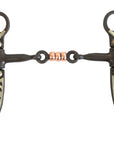 AJ Tack Argentine Three Piece Copper Dog Bone Snaffle Bit