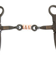 AJ Tack Argentine Three Piece Copper Dog Bone Snaffle Bit
