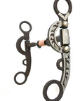 AJ Tack Argentine Three Piece Copper Dog Bone Snaffle Bit
