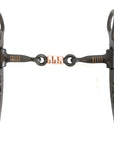 AJ Tack Argentine Three Piece Copper Dog Bone Snaffle Bit