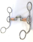 AJ Tack Argentine Short Shank Correction Bit with Copper Rollers
