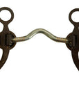 AJ Tack Texas Star Low Port Show Bit Sweet Iron Antique Brown Color Copper Inlay 5"