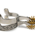 AJ Tack Men's Gal Leg Engraved Spurs