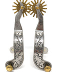 AJ Tack Men's Gal Leg Engraved Spurs