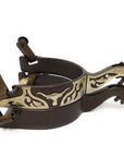 AJ Tack Men's Antique Brown Longhorn Spurs