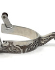 AJ Tack Men's Longhorn Floral Show Spurs