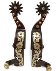 AJ Tack Men's Floral Engraved Spurs