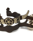 AJ Tack Men's Flower and Spurs Western Spurs