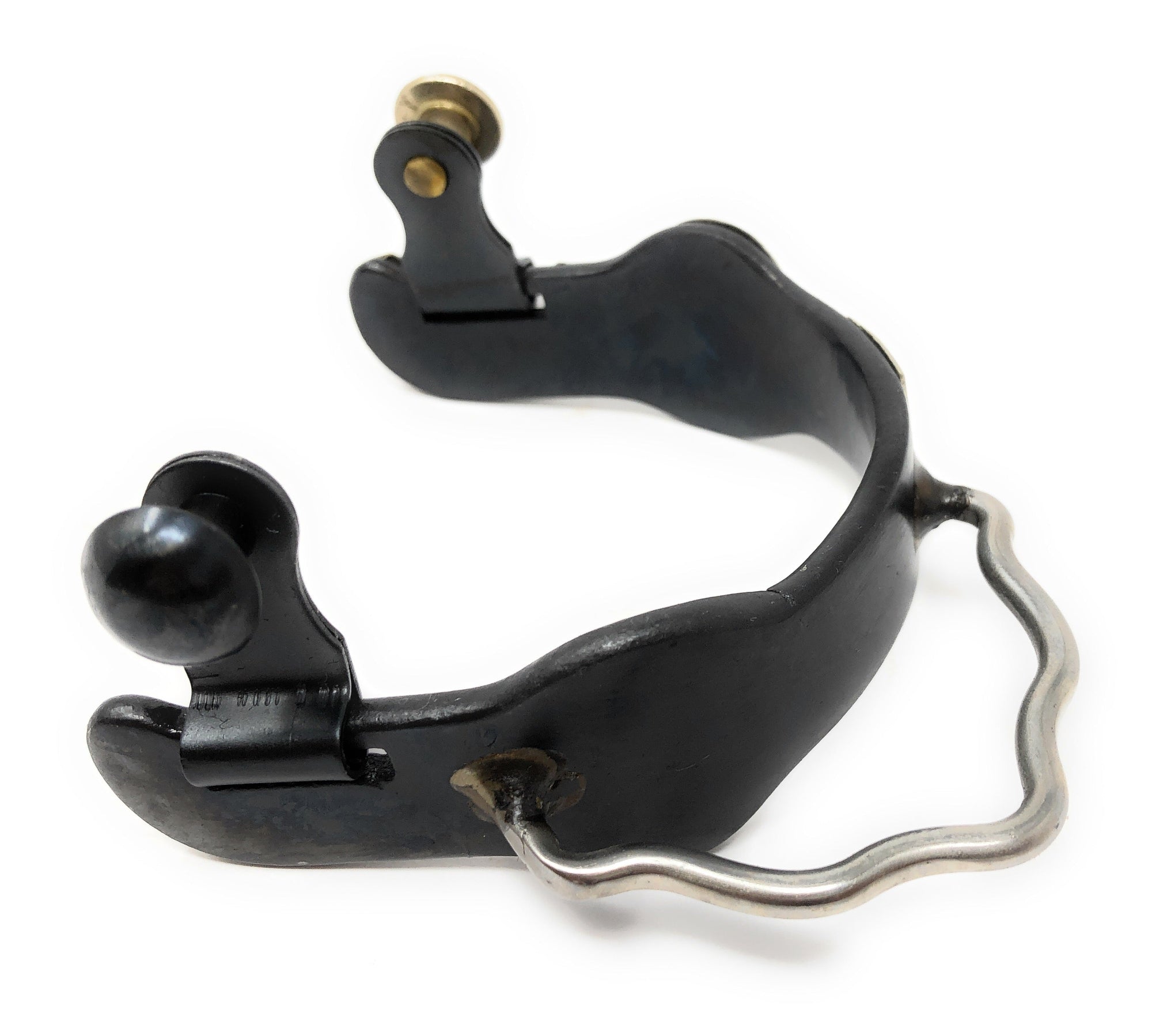 AJ Tack Men&#39;s Antique Brown Pirate Skull Bumper Spurs