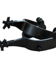 AJ Tack Men's Black Bull Riding Spurs