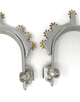 AJ Tack Men's Horizontal Brass Rowels Bumper Spurs