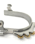 AJ Tack Men's Horizontal Brass Rowels Bumper Spurs