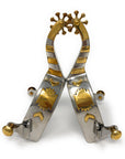 AJ Tack Men's Stainless Steel Offset Southwest Spurs