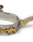 AJ Tack Men's Stainless Steel Offset Pleasure Horse Spurs