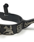AJ Tack Men's Black Steel Reining Horse Spurs