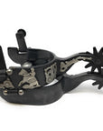 AJ Tack Men's Black Steel Reining Horse Spurs
