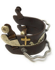 AJ Tack Men's Antique Brown Praying Cowboy Bumper Spurs