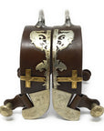 AJ Tack Men's Antique Brown Praying Cowboy Bumper Spurs