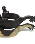 AJ Tack Men's Antique Brown Reining Horse Spurs