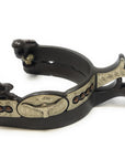 AJ Tack Men's Antique Brown Longhorn Engraved Spurs