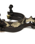 AJ Tack Men's Antique Brown Southwest Engraved Spurs