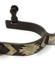 AJ Tack Men's Antique Brown Southwest Engraved Spurs