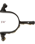 AJ Tack Men's Antique Brown Longhorn and Barbwire Spurs
