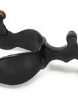 AJ Tack Men's Black Engraved Texas State Seal Spurs