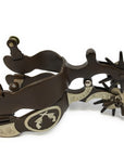 AJ Tack Men's Antique Brown Crossed Pistols Spurs
