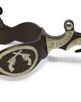 AJ Tack Men's Antique Brown Crossed Pistols Spurs