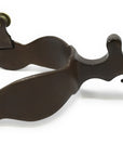 AJ Tack Men's Antique Brown Crossed Pistols Spurs