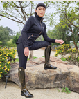 Black Silicone Grip Breeches with Belt Loops