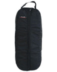 25" Tough-1 Nylon Poly Bridle Horse Halter Bag Full Zipper Black