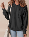 Sofia Stud Raglan Sleeve Hoodie