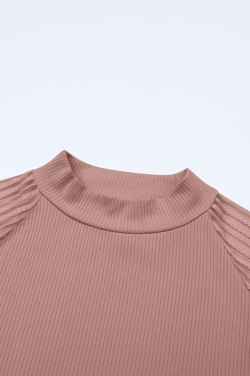 Elizabeth Crewneck Ribbed top Long Sleeve Top