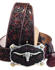 26 In Hilason Hand Tooled Western Leather Mens Womens Belt