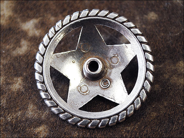 1.5 In Western Nickle Plated Round Conchos Hilason