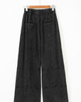 Mineral Wash Reverse Seam Drawstring Elastic Waist Pants